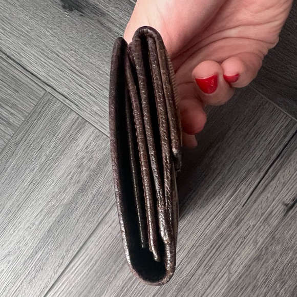 Gucci Monogram Long Canvas and Leather Wallet - Picture 9 of 11